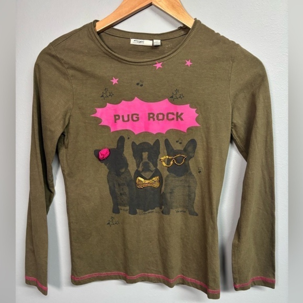 Silver Jeans Kids Long Sleeve Shirt - Brown & Pink